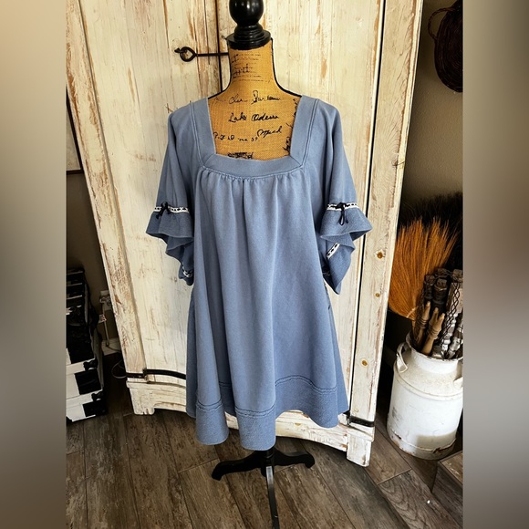 Free People boho peasant style mini dress - Picture 1 of 4